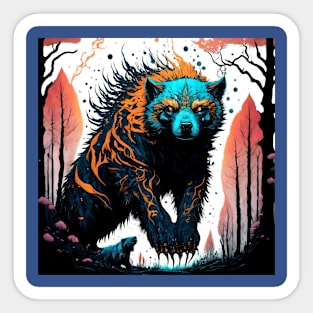 powerful wolverines Sticker